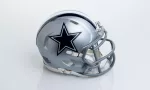 Dallas Cowboys helmet^ on a white background. MONTERREY^ NL^ MEXICO - 17 AGOSTO 2024