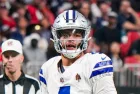 Dallas Cowboys quarterback Dak Prescott (4) on November 3^ 2024 at Mercedes-Benz Stadium.