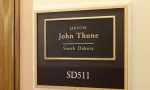 Entrance to the office of Senator John Thune in Washington^ DC on July 18^ 2017. John Thune is the senior United States Senator from South Dakota.