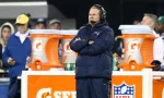 New England Patriots head coach Bill Belichick stands on the sidelines against the New York Jets at MetLife Stadium on November 22^ 2012 in East Rutherford^ New Jersey.