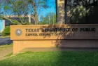 Texas department of public safety building sign. Austin^ Texas U.S.A. - April 11^ 2021