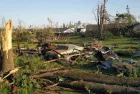 aftermath of a tornado in Mississippi