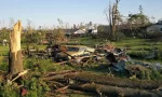 aftermath of a tornado in Mississippi