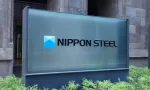 The logo of Nippon Steel Corporation is displayed at the company headquarters. Chiyoda ward^ Tokyo Japan-Dec 01^ 2024