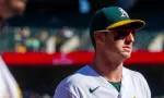 Oakland Athletics outfielder Brent Rooker/game against the Detroit Tigers at the Oakland Coliseum. Oakland^ California - September 24^ 2023