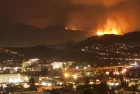 Los Angeles Fire Near the City