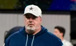 Dallas Cowboys head coach Mike McCarthy before the game against Atlanta Falcons on November 3^ 2024 at Mercedes-Benz Stadium ATLANTA^ GA-NOV 3: (L-R)