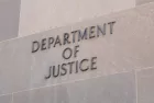 Sign at the United States Department of Justice in Washington^ DC