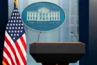 View of the WHITE HOUSE press room. United State of America^ Washington DC 7 May 2024.