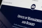 Closeup of the webpage of the Office of Management and Budget (OMB) seen on the White House's website on a computer.