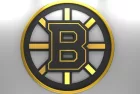 Emblem of the Boston Bruins. The Boston Bruins are a professional ice hockey team. Logo for presentation or infographics. 3D render. 3D Illustration