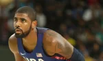 Kyrie Irving of team United States in action during group A basketball match between Team USA and Australia of the Rio 2016 Olympic Games RIO DE JANEIRO^ BRAZIL - AUGUST 10^ 2016