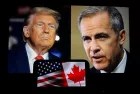 Image of Donald Trump and Mark Carney the new Canadian prime minister Toronto^ Canada - March 9^ 2025 -