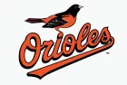 Baltimore Orioles (MLB) editorial vector logo is printed on white paper.