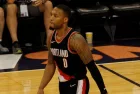 DAMIAN LILLARD guard for the Portland Trailblazers at Talking Stick Resort Arena in Phoenix Arizona USA October 11^2017.