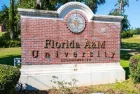 Sign for Florida Agricultural and Mechanical University^ commonly known as Florida A and M^ is a public historically black university in Tallahassee^ Florida. Tallahassee^ FL - September 2^ 2024