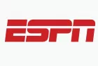 ESPN^ Popular editorial vector logo is printed on white paper.