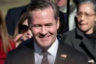 United States National Security Adviser Michael Waltz speak to the press outside the White House. WASHINGTON D.C.^ USA - February 4^ 2025