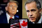 Image of Donald Trump and Mark Carney the new Canadian prime minister Toronto^ Canada - March 9^ 2025