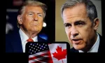 Image of Donald Trump and Mark Carney the new Canadian prime minister Toronto^ Canada - March 9^ 2025