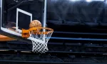 Large basketball arena with copy space