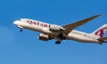 Passenger jet Qatar Boeing taking off at Budapest - Liszt F - international airport. Hungary Budapest Jun. 14^ 2021