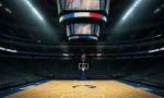 empty nba basketball court hd dynamic image