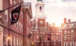 View of the architecture of the famous Harvard University in Cambridge^ Massachusetts^ USA. March 15^ 2024
