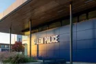 Salem Police building in Salem downtown. Salem^ Oregon^ USA - October 12th^ 2024