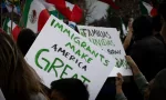Signs at a protest against the deportation of Immigrants