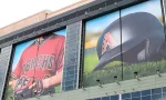 arionza diamondbacks (Mlb) images on outside of stadium Picture of Helmet with Diamondbacks logo and closeup of player's jersey