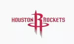 LOGO (RED) of NBA franchise HOUSTON ROCKETS on white background.