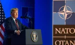 Press conference of Donald Trump^ President of United States of America^ during NATO (North Atlantic Treaty Organization) SUMMIT 2018. 12.07.2018. BRUSSELS^ BELGIUM