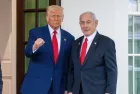 President Donald J Trump welcomes Israeli Prime Minister Benjamin Netanyahu to the White House. Washington^DC^ United States^ April 7 2025