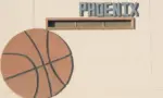 Phoenix basketball ball on wall in Phoenix downtown. Phoenix^ Arizona / USA - January 20^ 2016