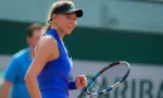 Amanda Anisimova at the 2017 Roland Garros Grand Slam tennis tournament. PARIS^ FRANCE - MAY 28