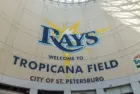 Tropicana Field where the Tampa Bay Rays play baseball. St. Petersburgh^ Florida^ USA-April 27^ 2024