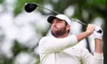 Scottie Scheffler of United States in action during a practice round prior to the 2024 PGA Championship at Valhalla Golf Club on May 13^ 2024 in Louisville^ Kentucky.