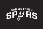 Logo of the NBA's San Antonio Spurs VECTOR LOGO white text/logo on black background