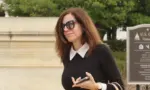 U.S. Rep. Nancy Mace (R-S.C.) walks out of the U.S. Capitol. WASHINGTON^ DC - March 13^ 2024