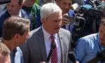 Republican member of the House of Representatives James Comer visited the tent camp on the George Washington University GWU^ DC^ USA - May 1st^ 2024 -