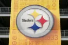 Pittsburgh Steeles logo located on 68^400-seat Acrisure Stadium is home to the NFL Pittsburgh Steelers. Pittsburgh^ PA^ USA -August 5^ 2024