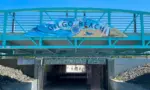 Tunnel under Ocean Parkway to enter Gilgo Beach and the Atlantic Ocean. Babylon^ New York^ USA - 14 May 2023