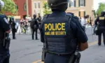 DHS Officer in riot gear outside the White House WASHINGTON^ DC - JUNE 28^ 2020