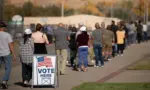 : Voters in the State of Nevada go to the polls on Election Day 2020. Washoe County^ Nevada is the battleground county in the battleground^ swing state. Sparks^ Nevada / USA - November 4 2020