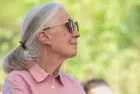 Jane Goodall speaks in Sashegy^ Budapest Budapest^ Hungary - August 09^ 2019