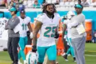 25 XAVIEN HOWARD CB MIAMI DOLPHINS PRE SEASON WEEK 3 AUGUST 26^ 2023 EVERBANK STADIUM JACKSONVILLE FLORIDA