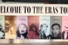 Taylor Swift's promotional banner for the Eras Tour Australia^ showcased near Universal Music Studio in Sydney. Sydney^ Australia - February 13^ 2024