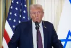 U.S. President Donald Trump takes part in a joint press conference with the Israeli Prime Minister. Washington^ D.C.^ USA - September 30 2025