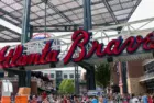 entrance to Suntrust Park in Atlanta^ Georgia^ on June 24th 2017. Suntrust Park is a ballpark and the home field of Major League Baseball's Atlanta Braves. Truist Park.